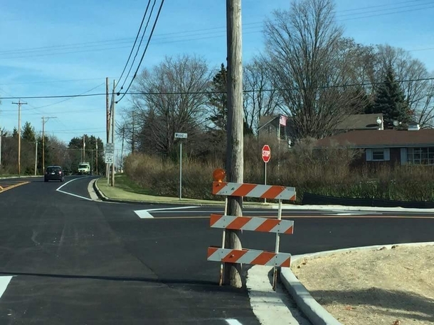 Road just reopened in my hometown