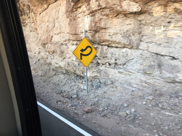 Road Sign from Las Vegas to the Grand Canyon