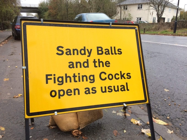 Roadsign in southern England