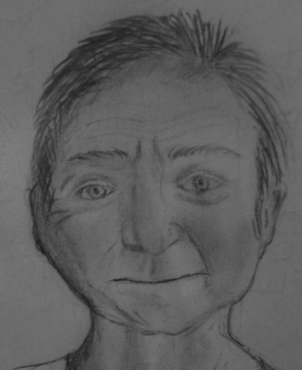 Robin Williams portrait found at the museum of poor art We admire this art so lets appreciate it lol