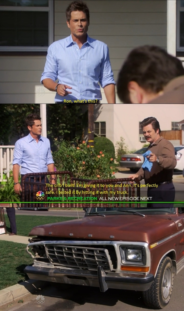 Ron Swanson is a master craftsman