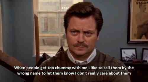 Ron Swanson the perfect role model