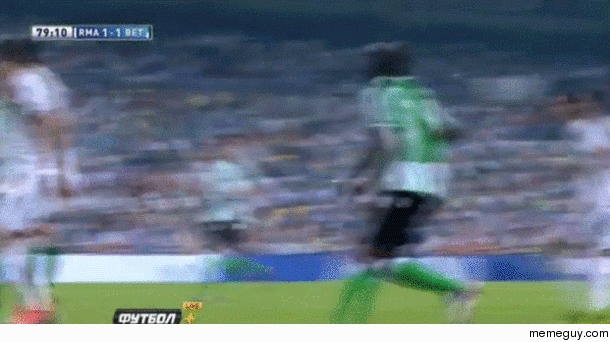 Ronaldo kicks a ball into his own face