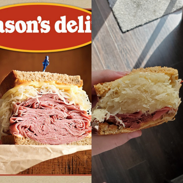 Ruben the great from Jasons Deli