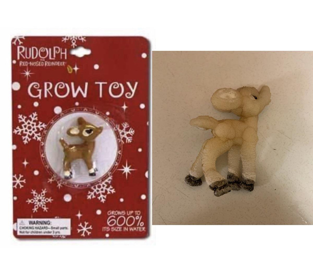 Rudolph Grow Toy