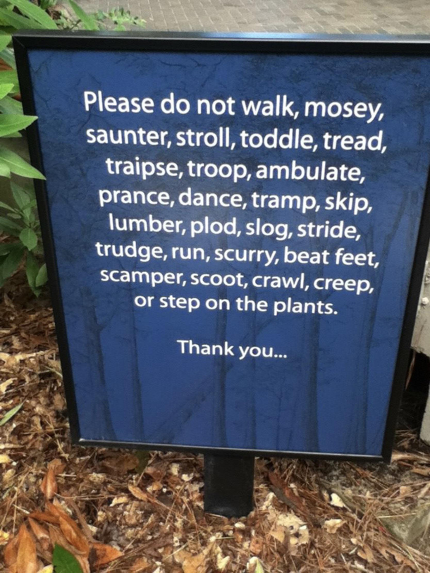 Rules for walking