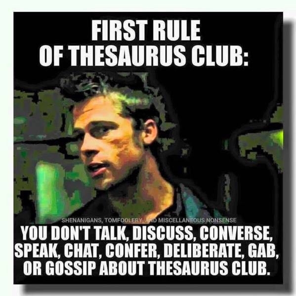 Rules of Thesaurus Club