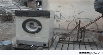 Running a washing machine with no electricity