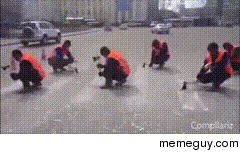 Russian dudes first jump