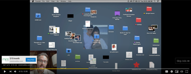 Ryan Reynolds Desktop Screen from MintMobile ad