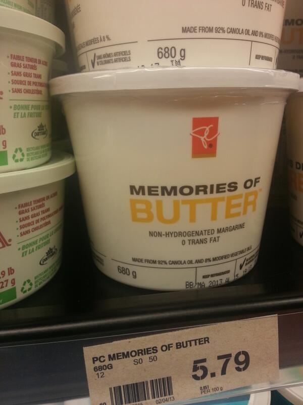 Saddest name for a butter substitute