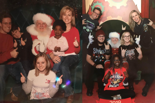 Same Santa - different decade