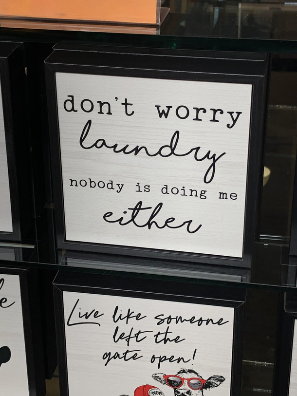 Same with the dishes