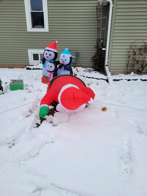 Santa had a little too much to drink last night