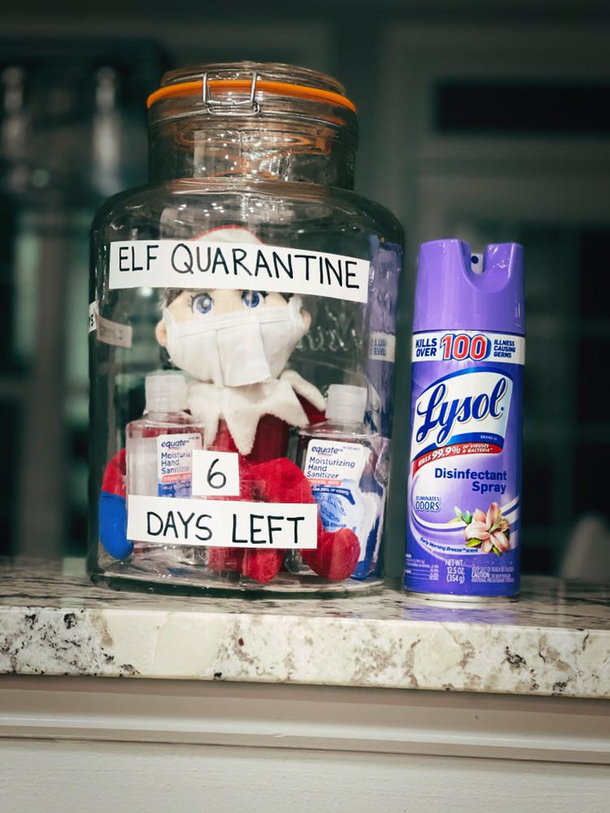 Santas little helper still has  days in Quarantine
