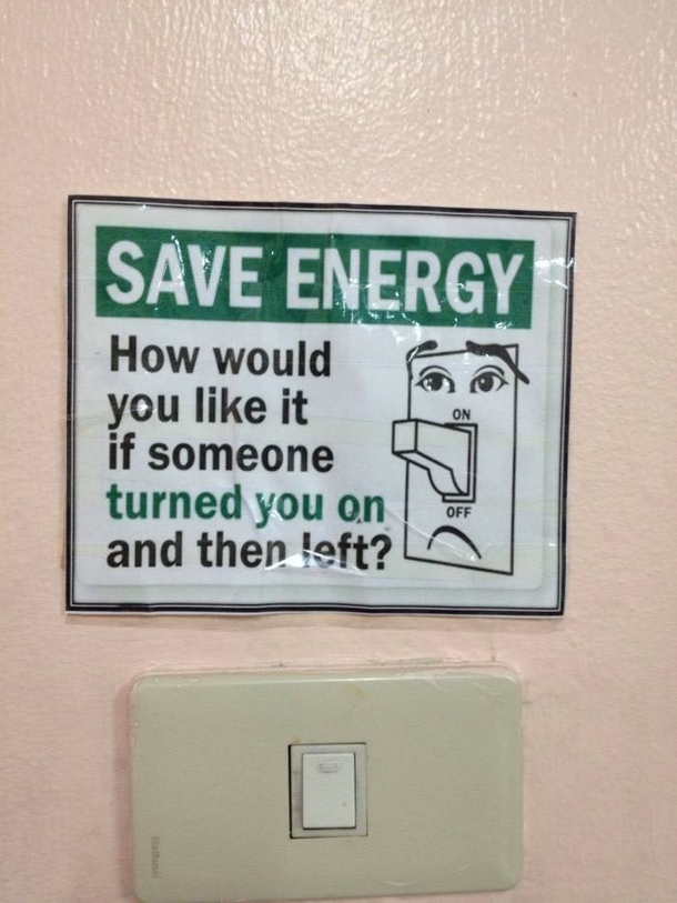 Save the energy save the world