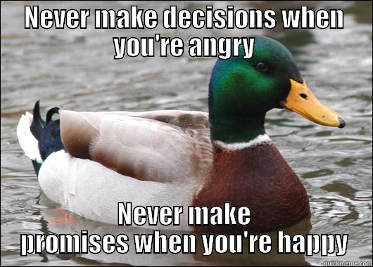 Save yourself a lot of regret