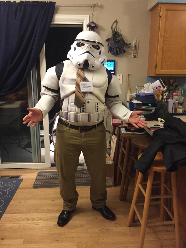 Saw a star wars post about the Empire needing an HR department reminded me of when I went for Halloween as an accountant for the Death Star