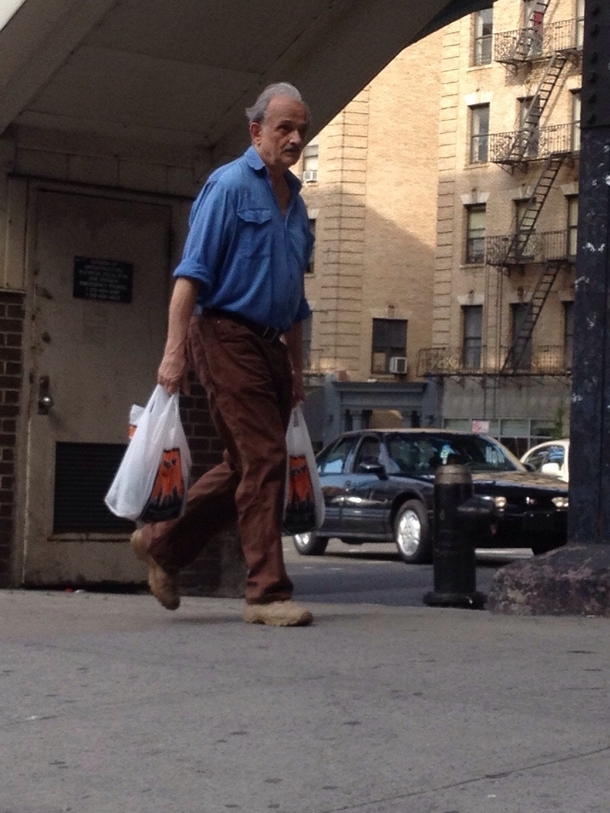 Saw Puerto Rican Bill Murray in Harlem today