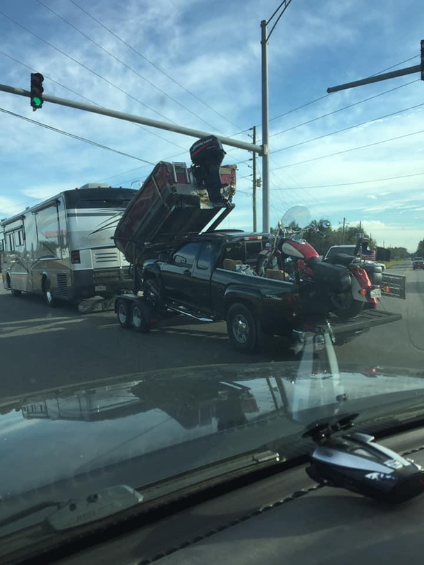 Saw the actual truck boat truck from squidbillies today