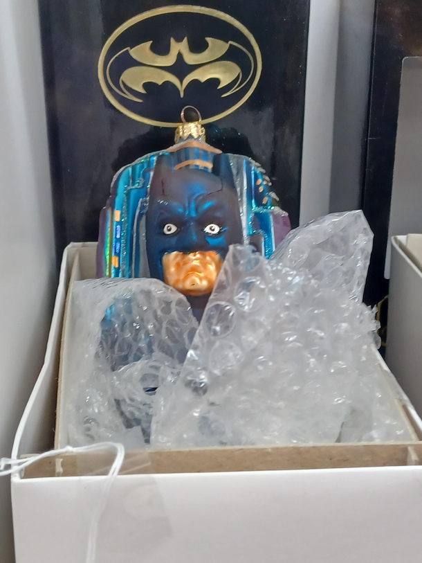 Saw the best Batman ornament today