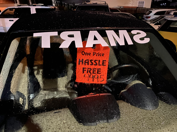 Saw the bit of irony on my walk tonight