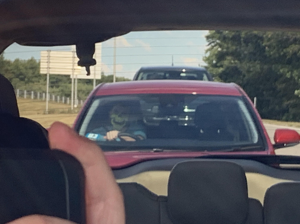 Saw the Grim Reaper in my rear view mirror and had a heart attack