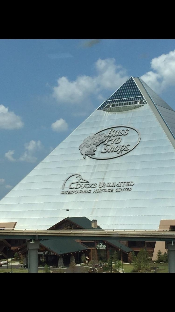 Saw the louvre usa post and was reminded this bass pro exists Saw it on my way from tennessee to cali