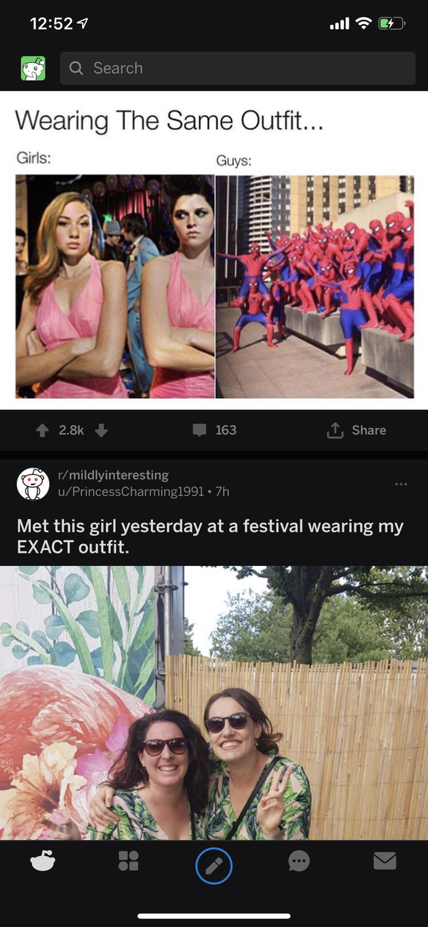 Saw these posts next to each other and thought it was pretty funny First one from rnothowgirlswork