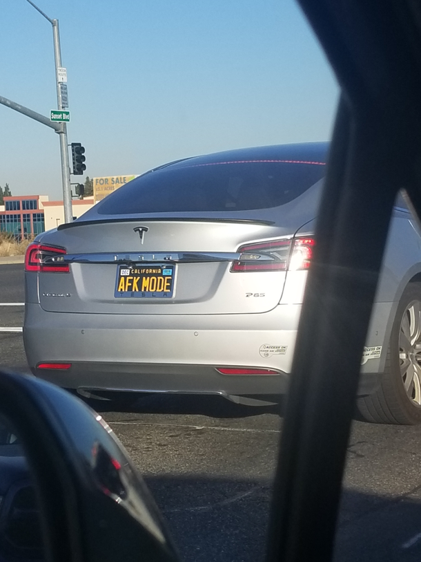 Saw this afk Tesla on my way to work this morning