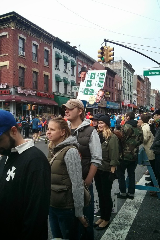 Saw this amazing sign at the NYC Marathon Go Bitch