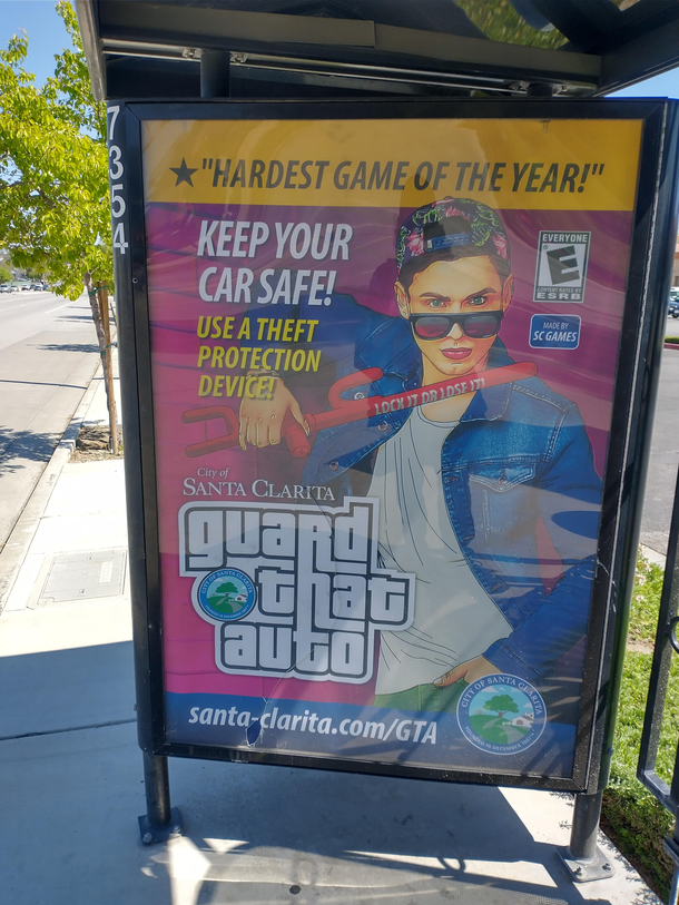 Saw this at a bus stop in my hometown Thought it was pretty funny