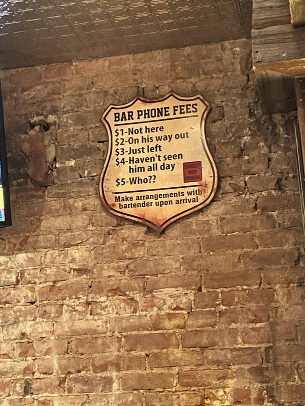 Saw this at a local bar