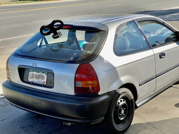 Saw this at gas pump gentleman attached an Super-Charged Turbo Winder to his civic hatchback - in  seconds when fully wound