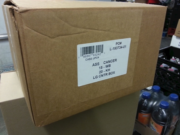 Saw this at my job Im genuinely afraid to open it