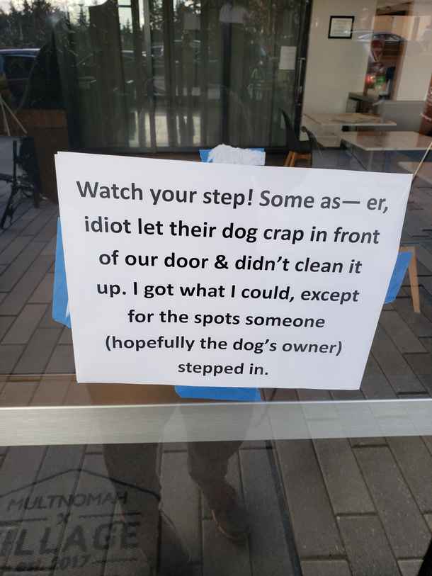 Saw this at my local apartment complex