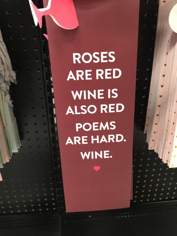 Saw this at the liquor store
