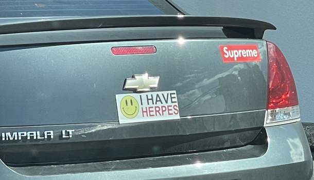 Saw this bumper sticker while getting my wife coffee