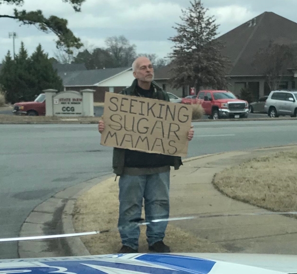 Saw this gentleman SEEIKING out his retirement plan on the way to job site