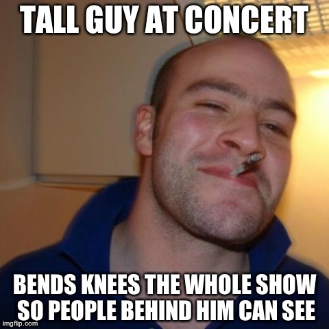 Saw this guy last night Best concert etiquette Ive ever come across