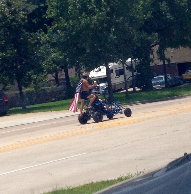 Saw this guy spreading the July th hype around town today