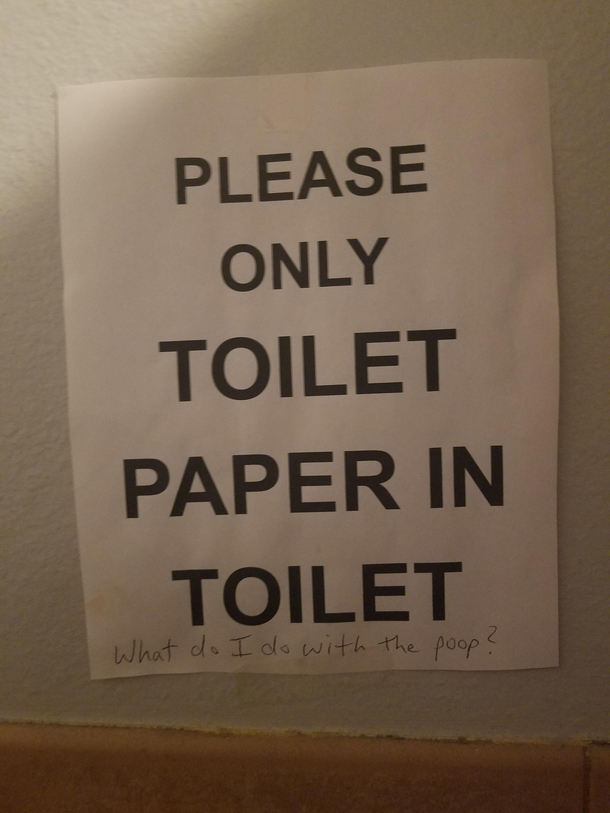 Saw this in a bathroom stall at a local restauranthope she figured it out 