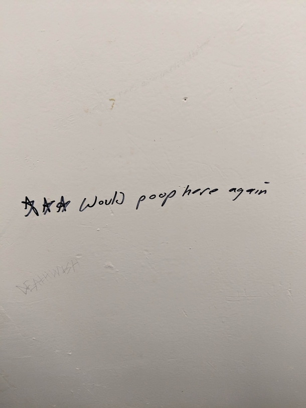 Saw this in a restaurant restroom