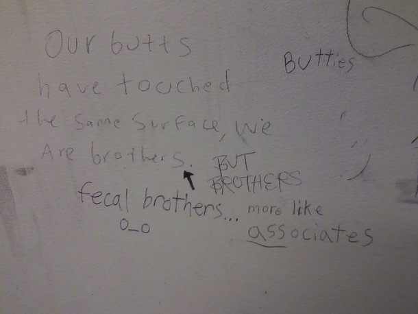 Saw this in the bathroom at school today