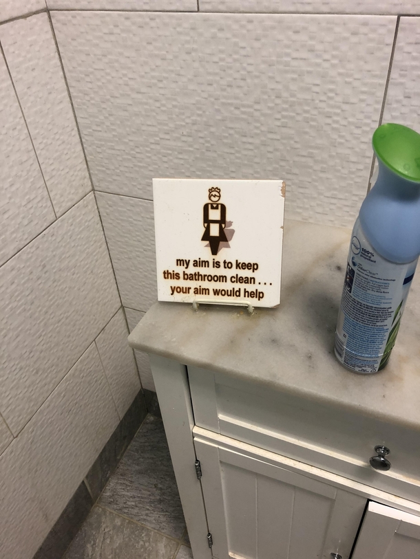 Saw this in the guys bathroom at a diner