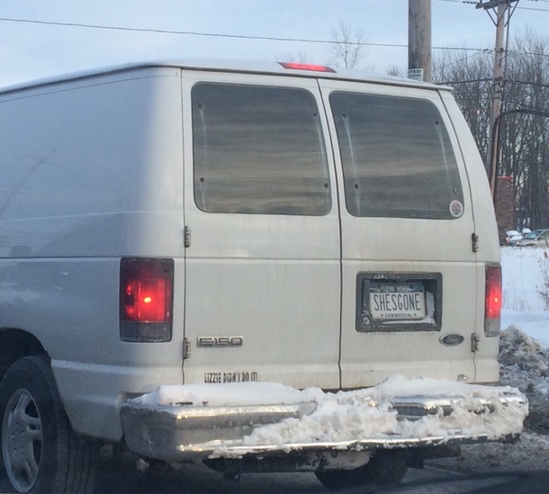 Saw this license plate on a rape van