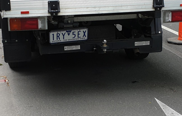 Saw this number plate and unsure you all will see it but my immature mind did