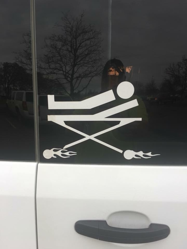 Saw this on the back of an ambulance today