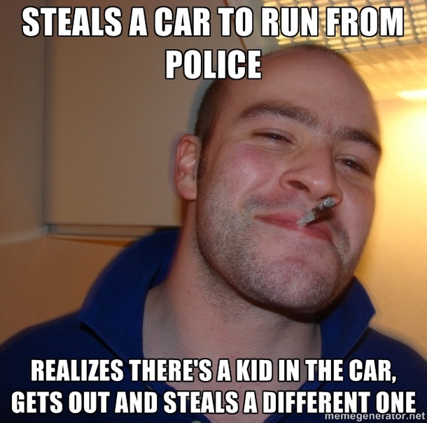 Saw this on the news this morning Good Guy Criminal