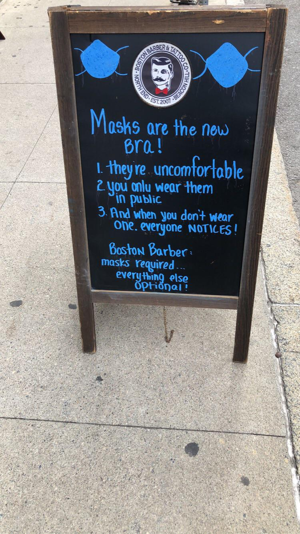 Saw this outside the barbershop near work